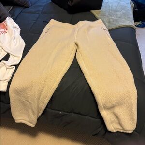 TNA Cozy Fleece Joggers - Cream